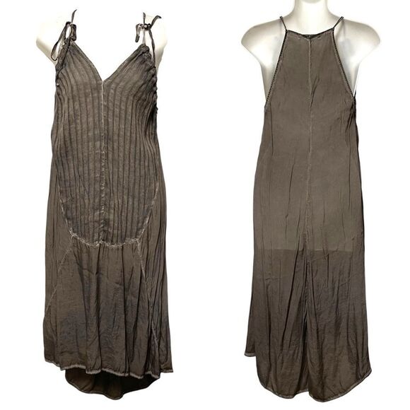 TRANSIT PAR-SUCH Linen Midi Dress 8 - Picture 1 of 9
